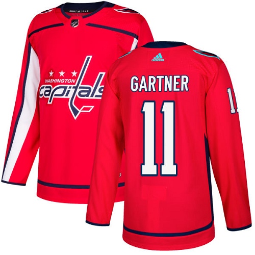 Adidas Men Washington Capitals #11 Mike Gartner Red Home Authentic Stitched NHL Jersey->washington capitals->NHL Jersey